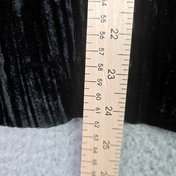 Coldwater Creek Black Velvet Jacket Lined Button Front Classic Petite Large - Picture 5 of 16